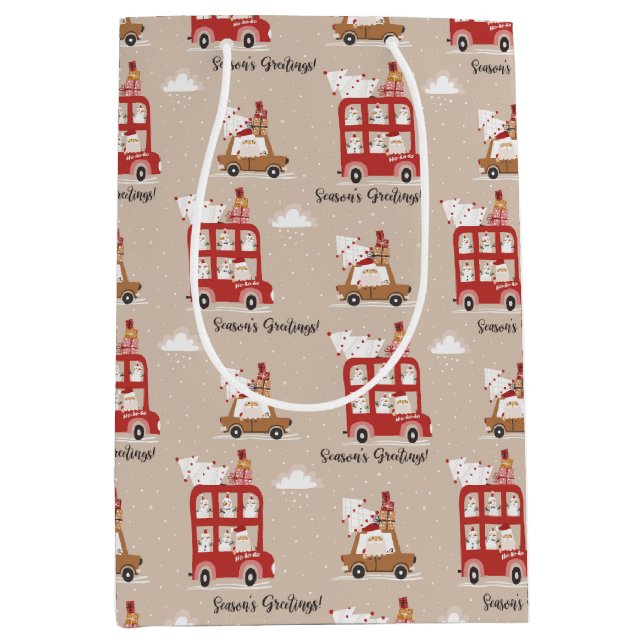 Bolsa De Regalo Mediana Festive Christmas Winter (Anverso)