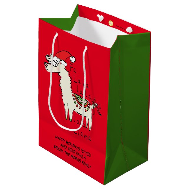 Bolsa De Regalo Mediana Festividad de Navidades raras (Angulo Anverso)