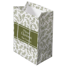 Bolsa De Regalo Mediana Festividad del patrón de cipreses de Navidades más