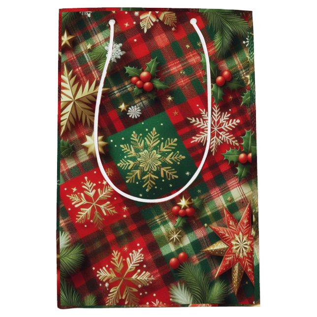 Bolsa De Regalo Mediana Festivus  (Anverso)