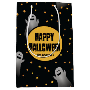 Bolsa De Regalo Mediana Fiesta asustadizo de Halloween del modelo de los