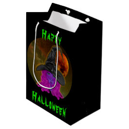 Bolsa De Regalo Mediana Fiesta de Brujas de Halloween