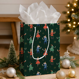 Bolsa De Regalo Mediana Fiesta de Cóctel Cascanueces Navidad