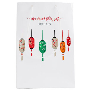 Bolsa De Regalo Mediana Fiesta de cumpleaños del chef Hibachi Japanese Lan