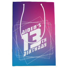 Bolsa De Regalo Mediana fiesta de cumpleaños del chico de Guay