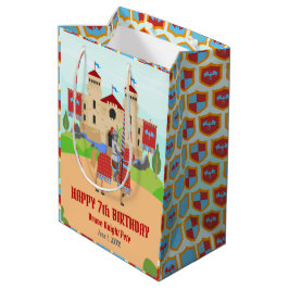 Bolsa De Regalo Mediana Fiesta de cumpleaños del Torneo de los Caballeros 