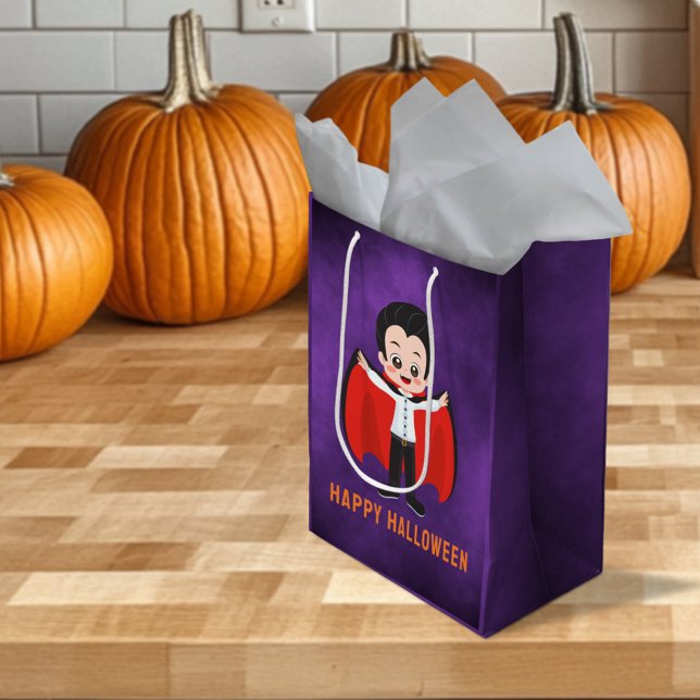 Bolsa De Regalo Mediana Fiesta de Halloween para los niños vampiros (Subido por el creador)