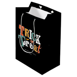 Bolsa De Regalo Mediana Fiesta de Halloween Trick O Trek