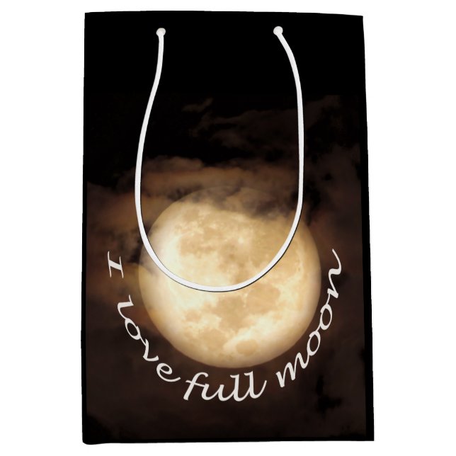 Bolsa De Regalo Mediana Fiesta de luna llena en Koh Phangan (Anverso)