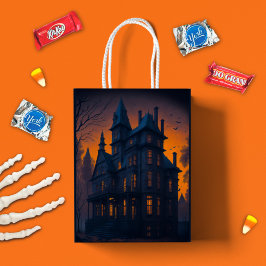 Bolsa De Regalo Mediana Fiesta de Mansión Adulto Halloween Haunted
