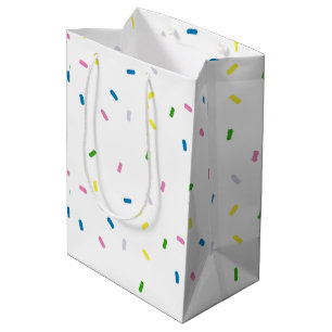 Bolsa De Regalo Mediana Fiesta de patrón de salpicaduras de arcoiris