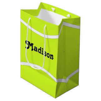 Bolsa De Regalo Mediana Fiesta de tenis Personalizado de tenis Nombre del