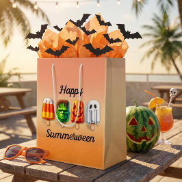 Bolsa De Regalo Mediana Fiesta de verano de Halloween de Summerween
