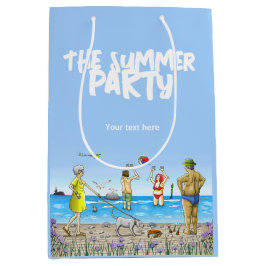Bolsa De Regalo Mediana Fiesta de Verano en la Playa