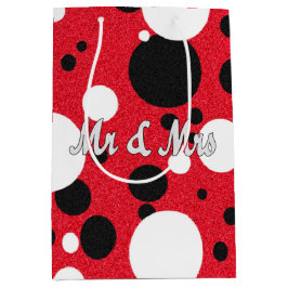 Bolsa De Regalo Mediana Fiesta del lunar de Sr. y de señora Bridal Shower