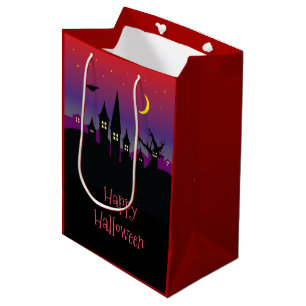 Bolsa De Regalo Mediana Fiesta frecuentado espeluznante del castillo de