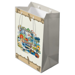 Bolsa De Regalo Mediana Filtro de semilla de borde decorativo soñado en Ca