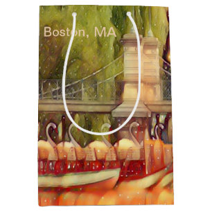 Bolsa De Regalo Mediana Filtro de verano de botes de cisne de Boston