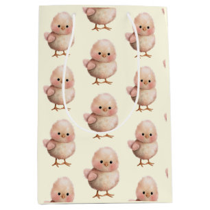 Bolsa De Regalo Mediana Flauffy Little Chick   Primavera y animal de Pascu