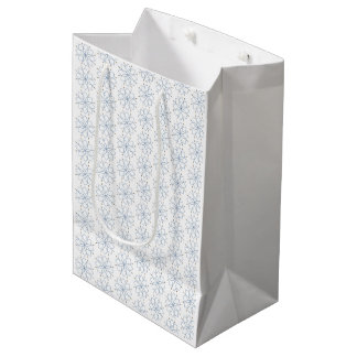 Bolsa De Regalo Mediana Flor de Rosa Azul en Flor