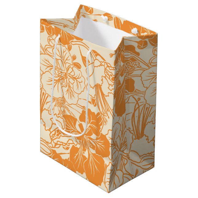 Bolsa De Regalo Mediana Flor hawaiana de Ohai Alii (Angulo Anverso)