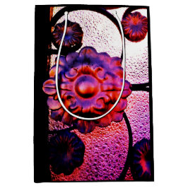 Bolsa De Regalo Mediana Flor magenta