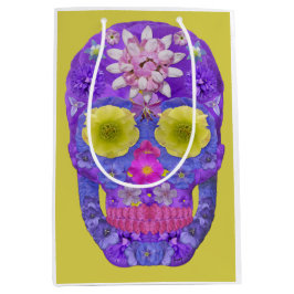Bolsa De Regalo Mediana Flor Skull 5