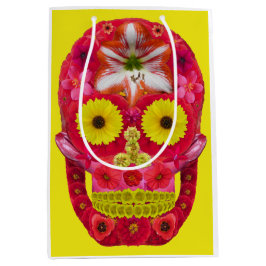 Bolsa De Regalo Mediana Flor Skull 6