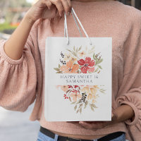 Flora rosa bonito | Cumpleaños personalizado