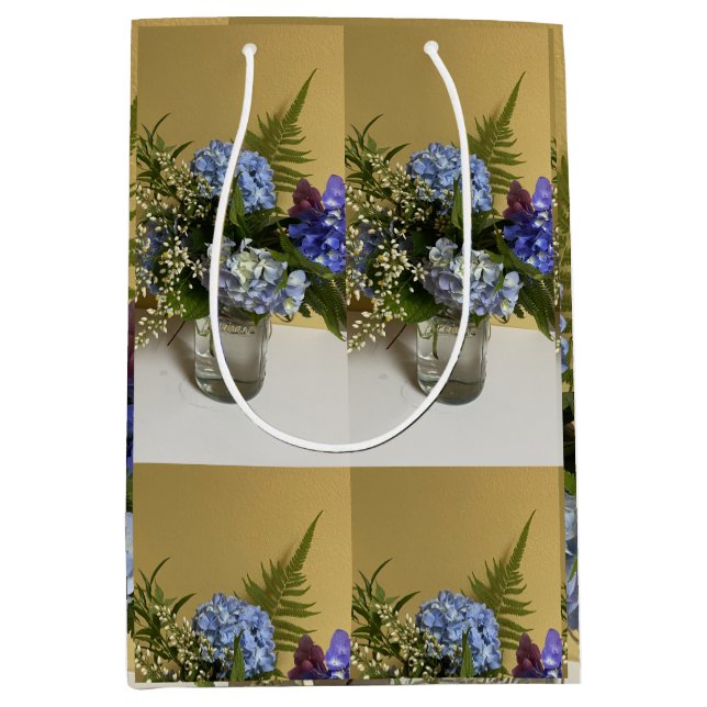 Bolsa De Regalo Mediana Floral (Anverso)