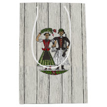 Floral de arte folclórico húngaro y pareja rústica