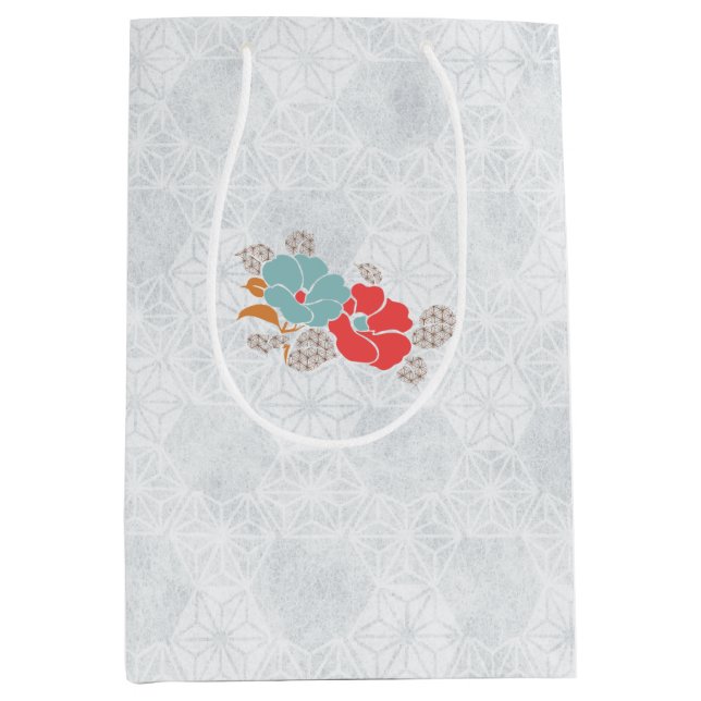 Bolsa De Regalo Mediana "Floral Elegance" Collection (Anverso)