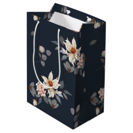 Bolsa De Regalo Mediana Floral elegante y eterna