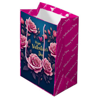 Bolsa De Regalo Mediana Floral Luxury Beautiful Love Popular Collection