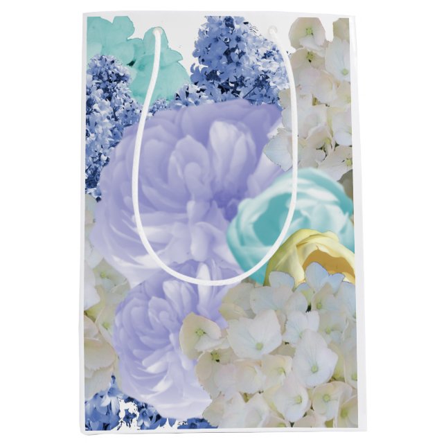 Bolsa De Regalo Mediana Floral suave de ensueño (Anverso)