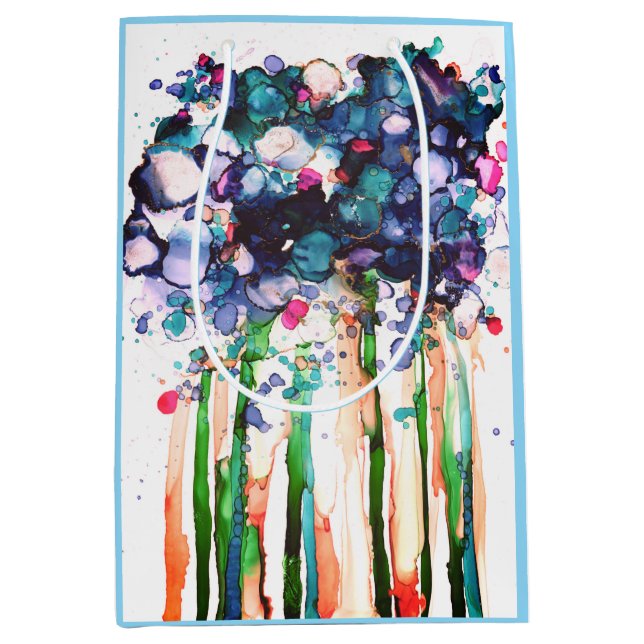 Bolsa De Regalo Mediana Flores (Anverso)