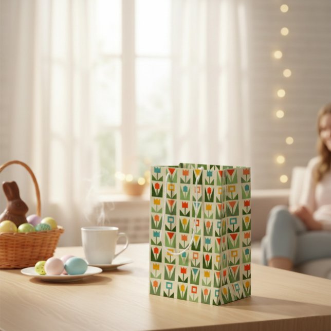 Bolsa De Regalo Mediana Flores abstractas de primavera (Subido por el creador)