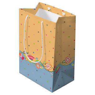 Bolsa De Regalo Mediana Flores bohemias