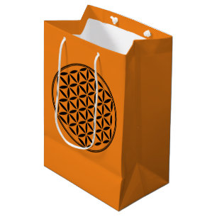 Bolsa De Regalo Mediana FLORES DE LA VIDA - Símbolo sagrado de geometría c