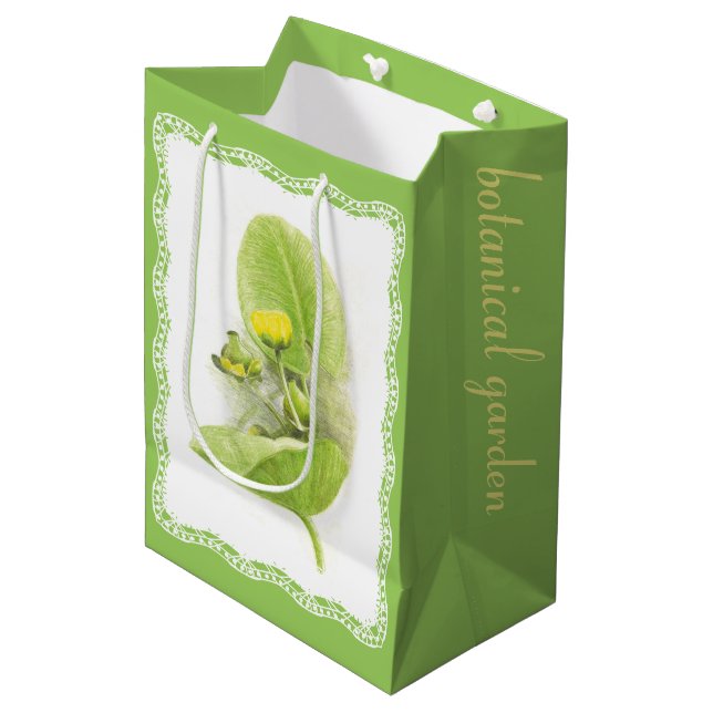 Bolsa De Regalo Mediana Flores de lirios (Angulo Anverso)