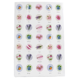 Bolsa De Regalo Mediana Flores de Nueva Inglaterra