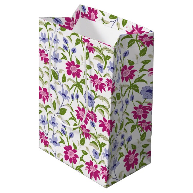 Bolsa De Regalo Mediana Flores de primavera (Angulo reverso)