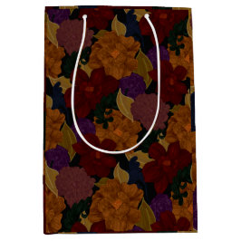 Bolsa De Regalo Mediana Flores pintadas de aceite