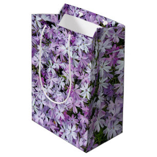 Bolsa De Regalo Mediana Flores púrpura de aflox