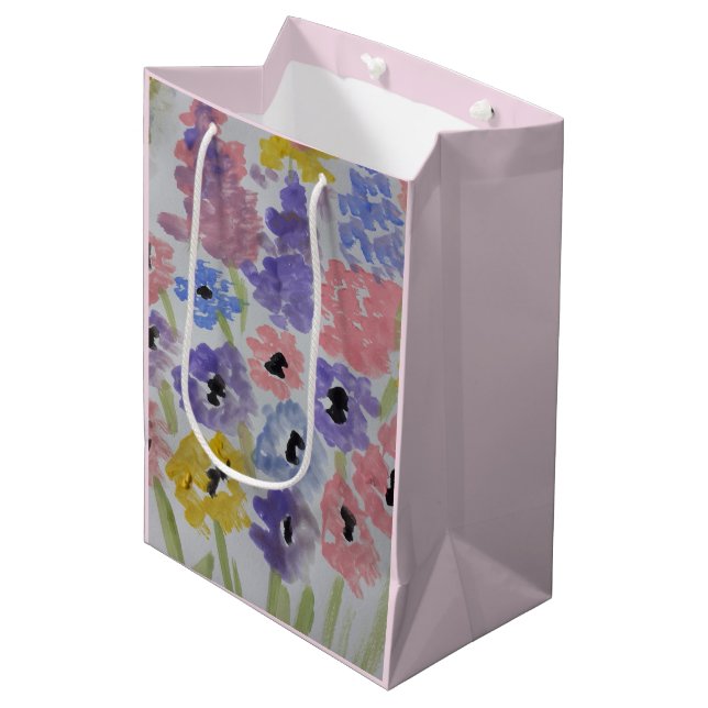 Bolsa De Regalo Mediana Flores salvajes de verano (Angulo Anverso)