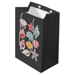 Bolsa De Regalo Mediana Flores silvestres concha almeja vibraciones de ver