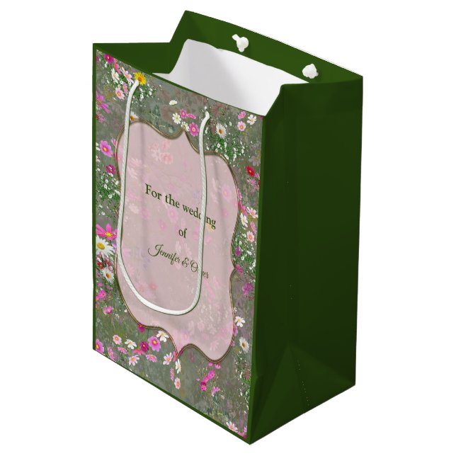 Bolsa De Regalo Mediana Flores silvestres Cosmos (Angulo Anverso)
