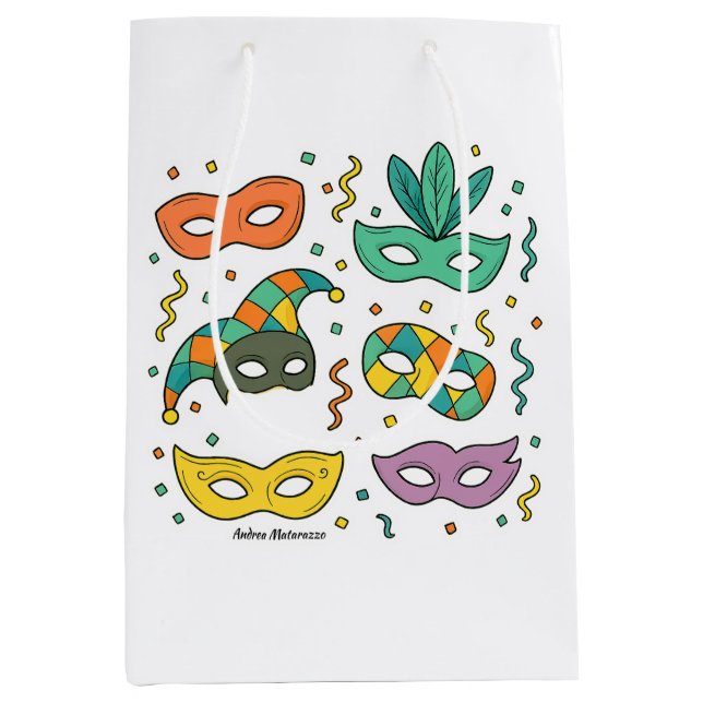 Bolsa De Regalo Mediana Flying Masks (Anverso)