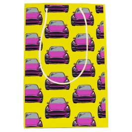 Bolsa De Regalo Mediana Fondo amarillo del auto SUV del vehículo eléctrico