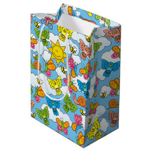 Bolsa De Regalo Mediana Fondo de animales para bebés